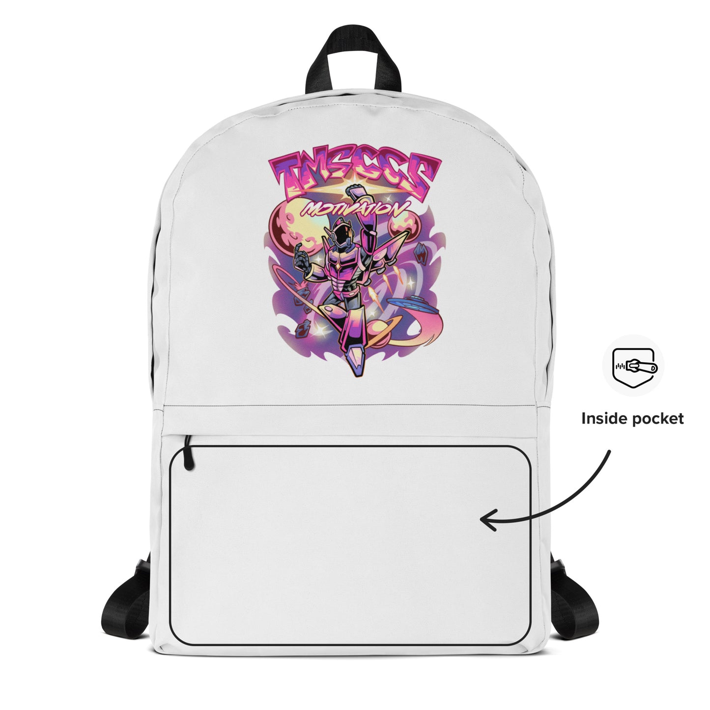 space pink backpack