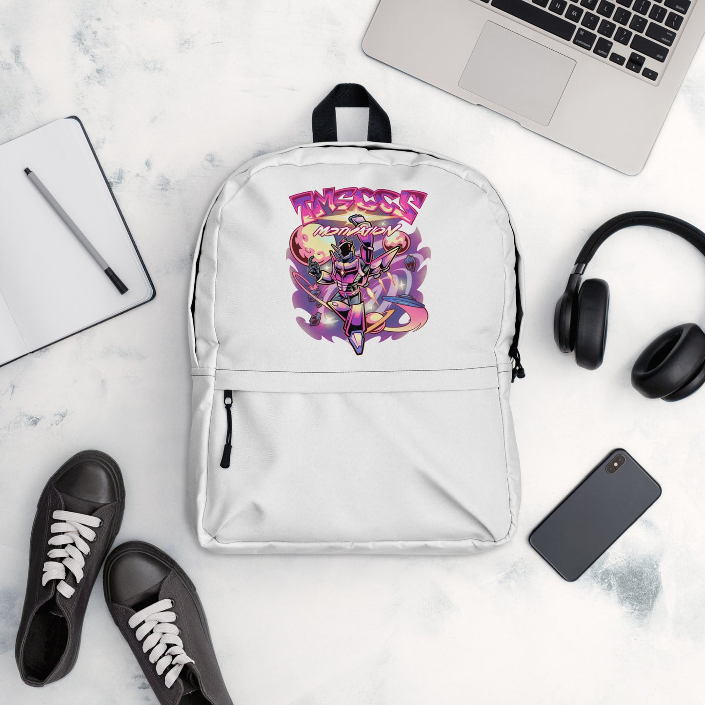 space pink backpack