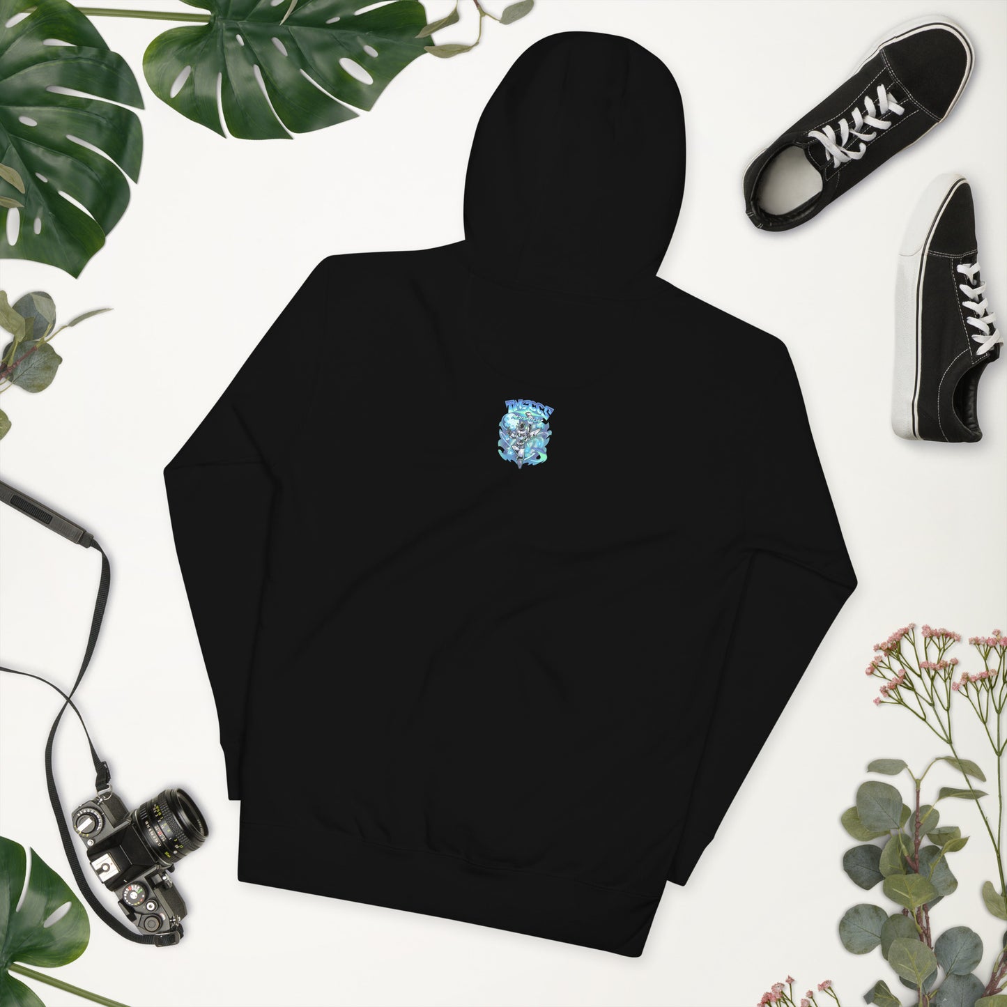 space blue hoodie