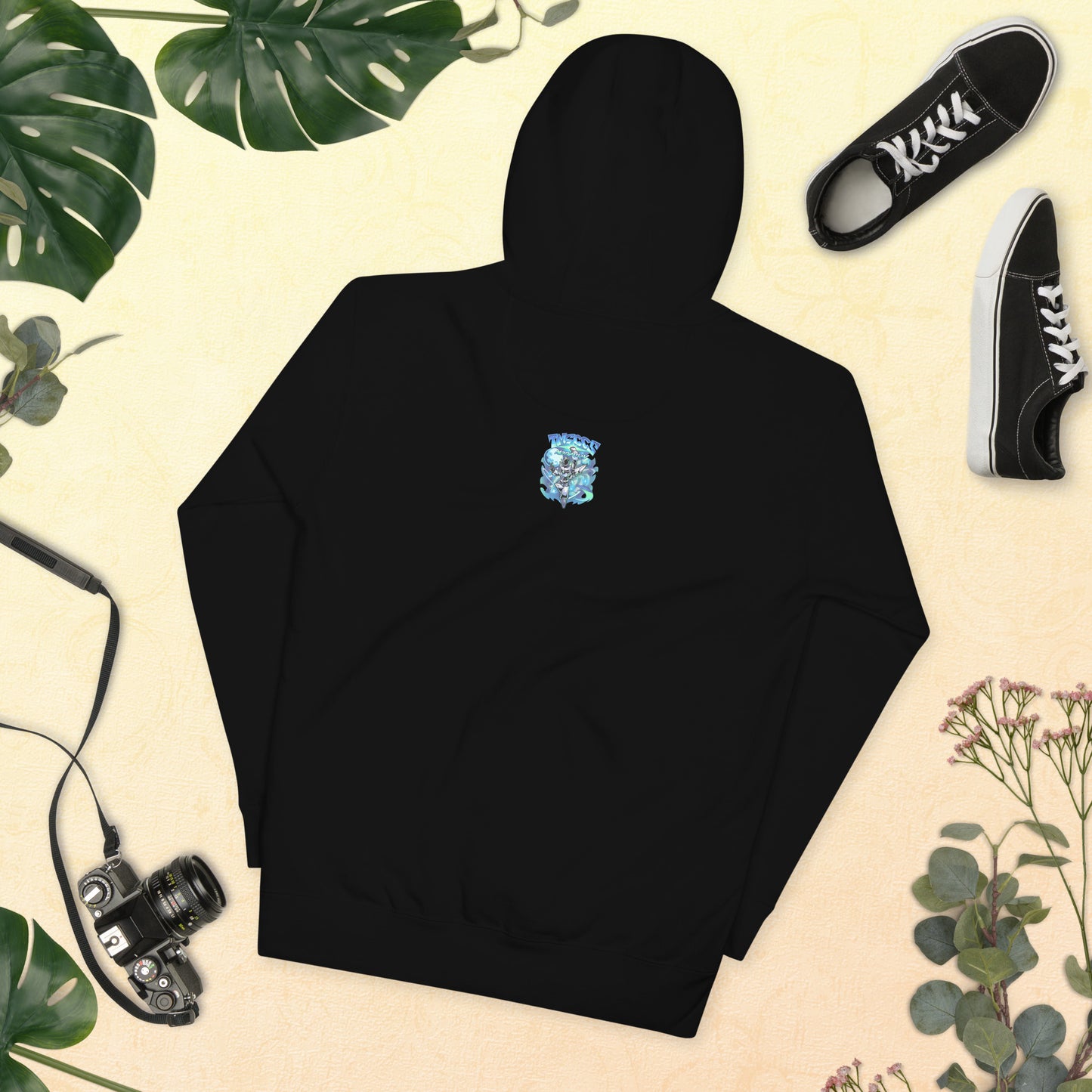 space blue hoodie