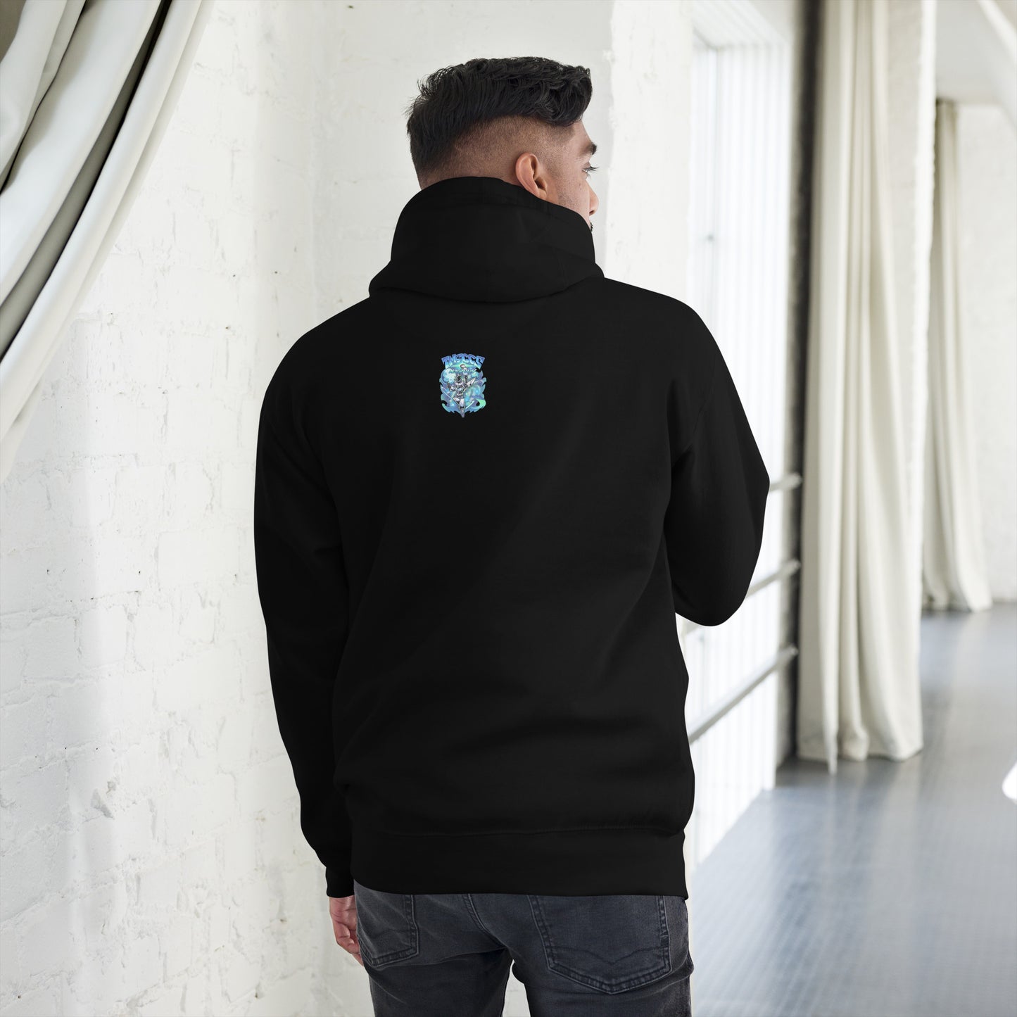 space blue hoodie