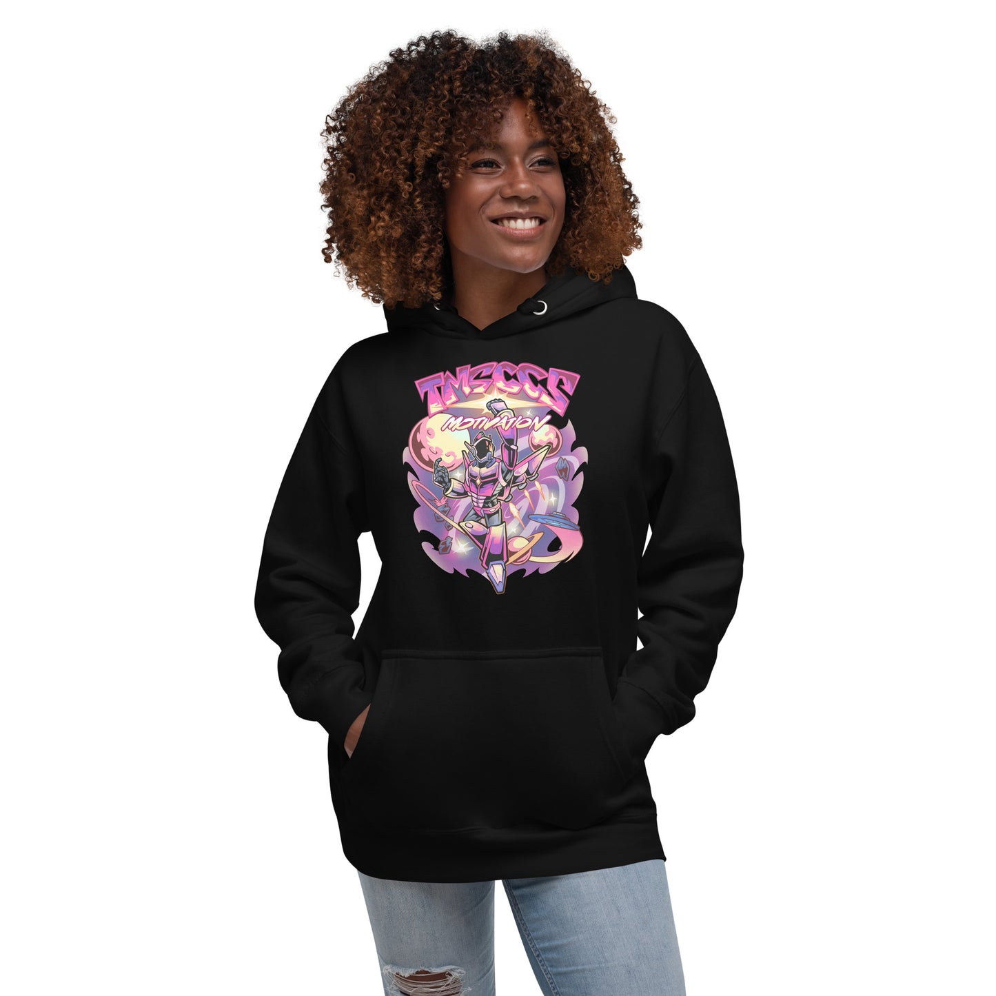 space pink hoodie