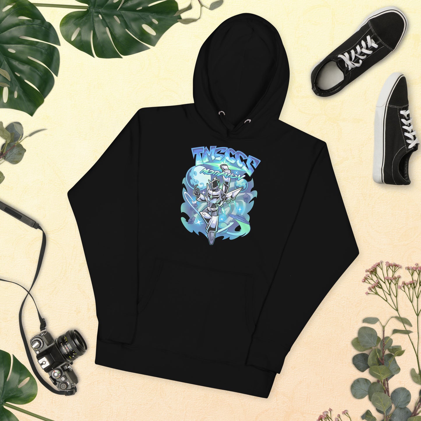 space blue hoodie