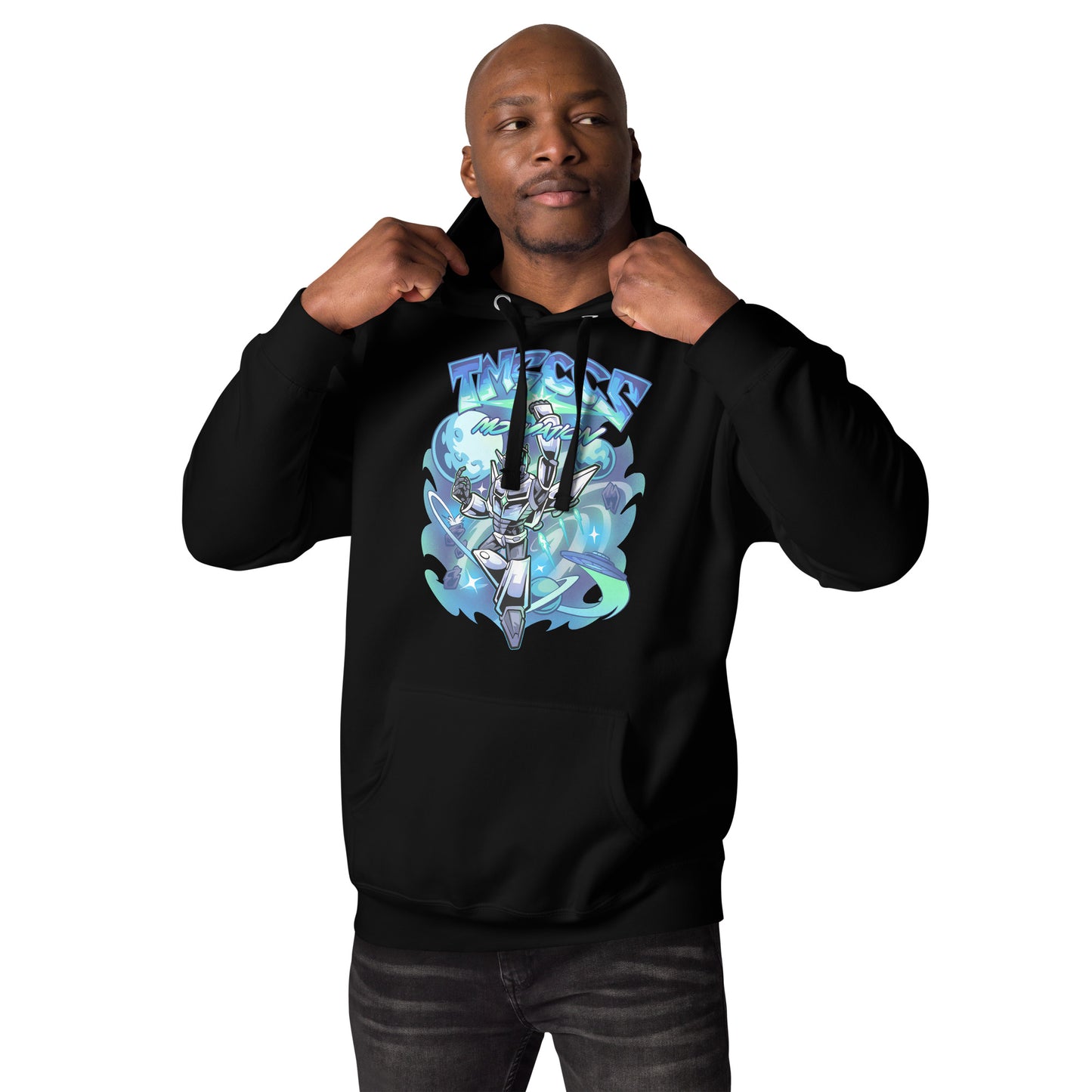 space blue hoodie