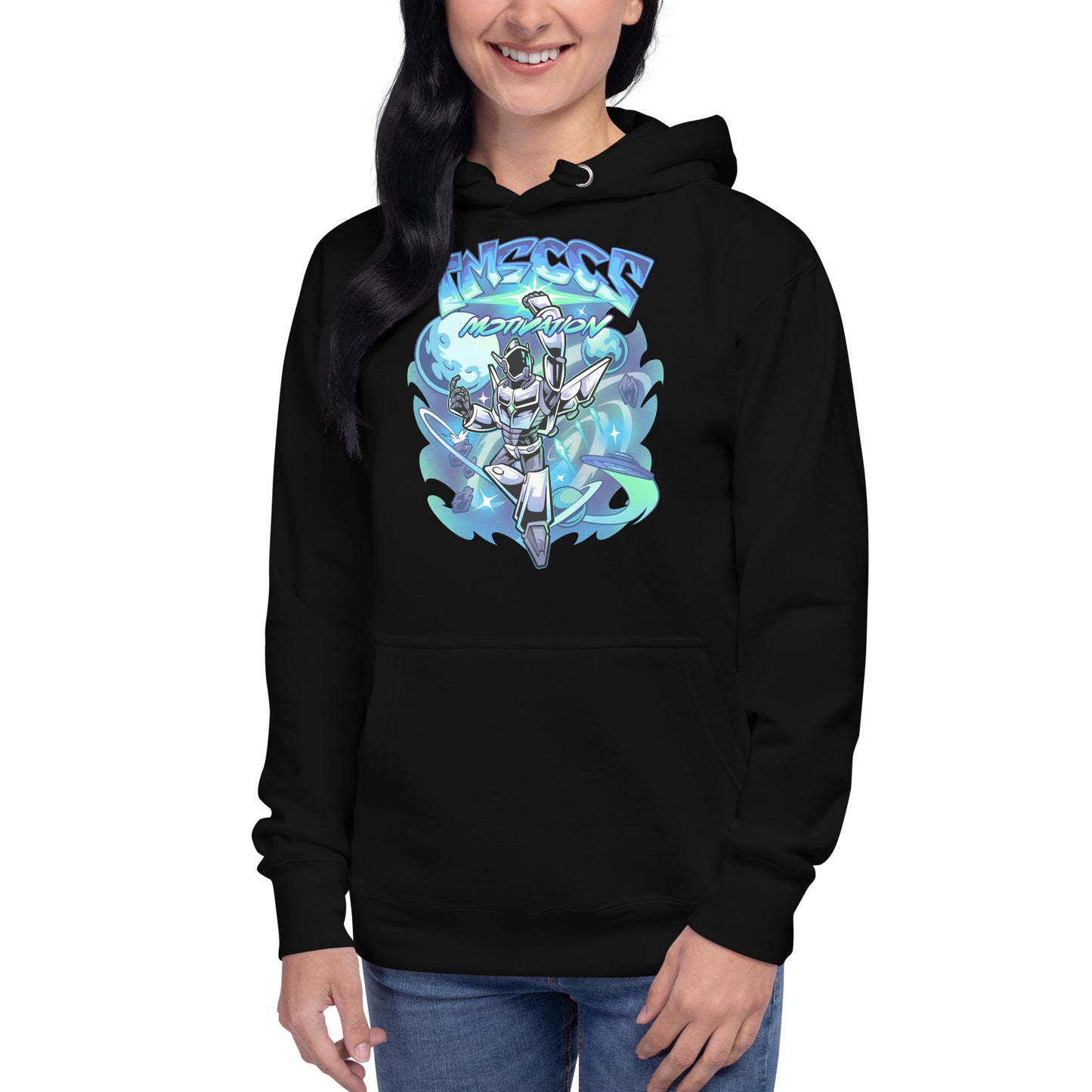 space blue hoodie