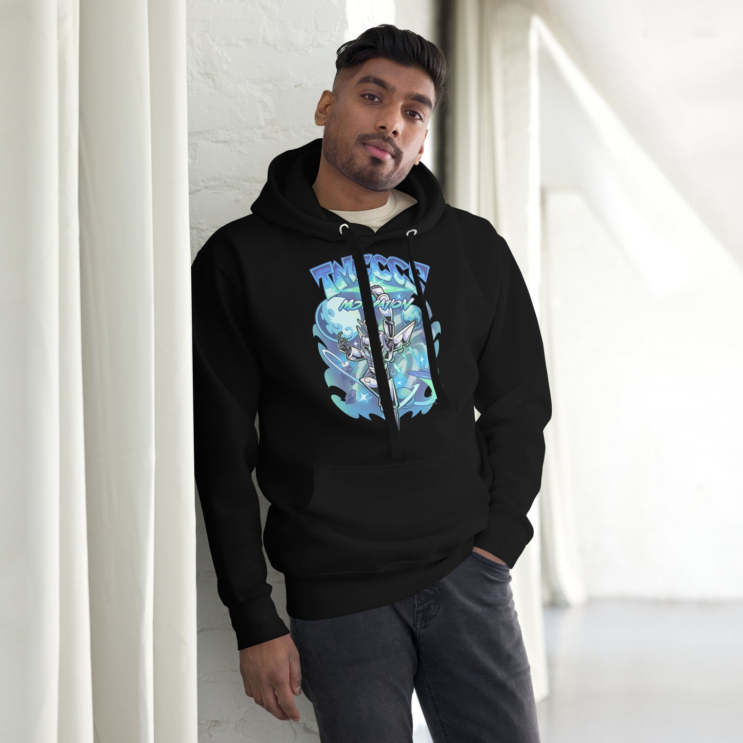 space blue hoodie