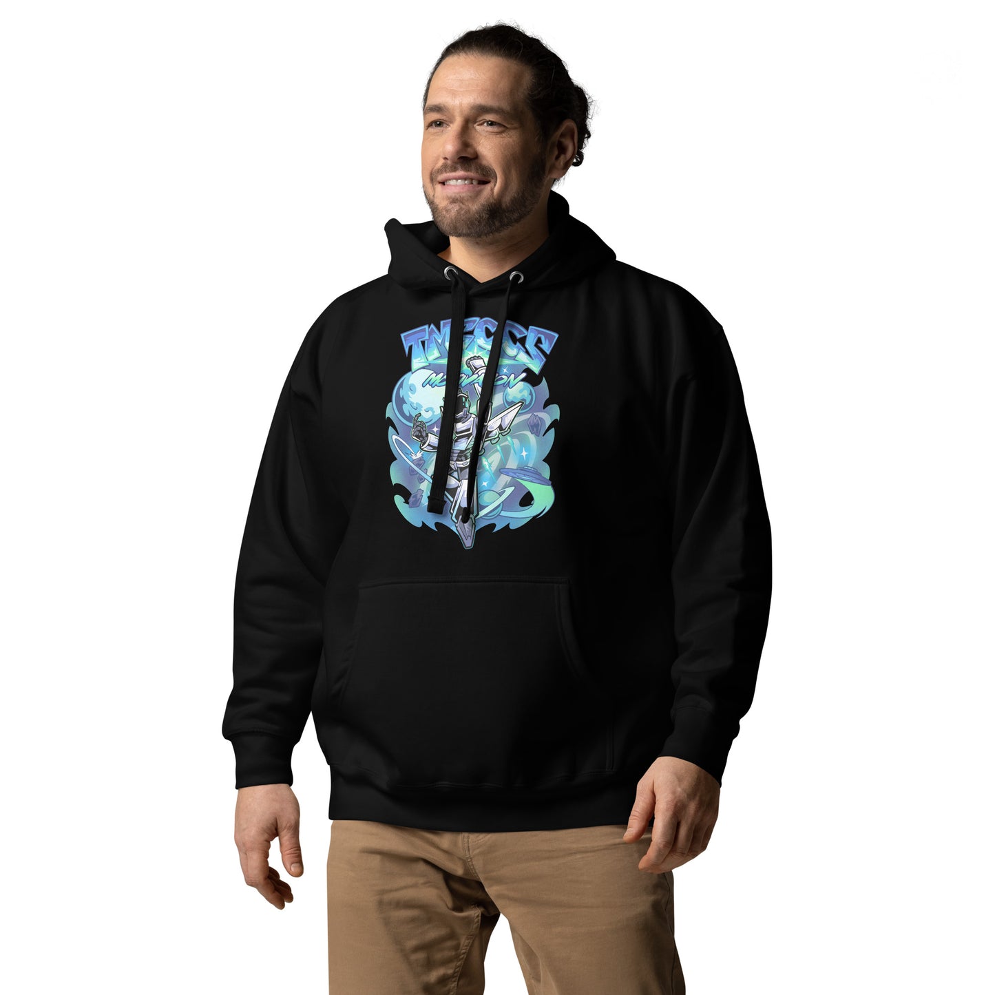 space blue hoodie