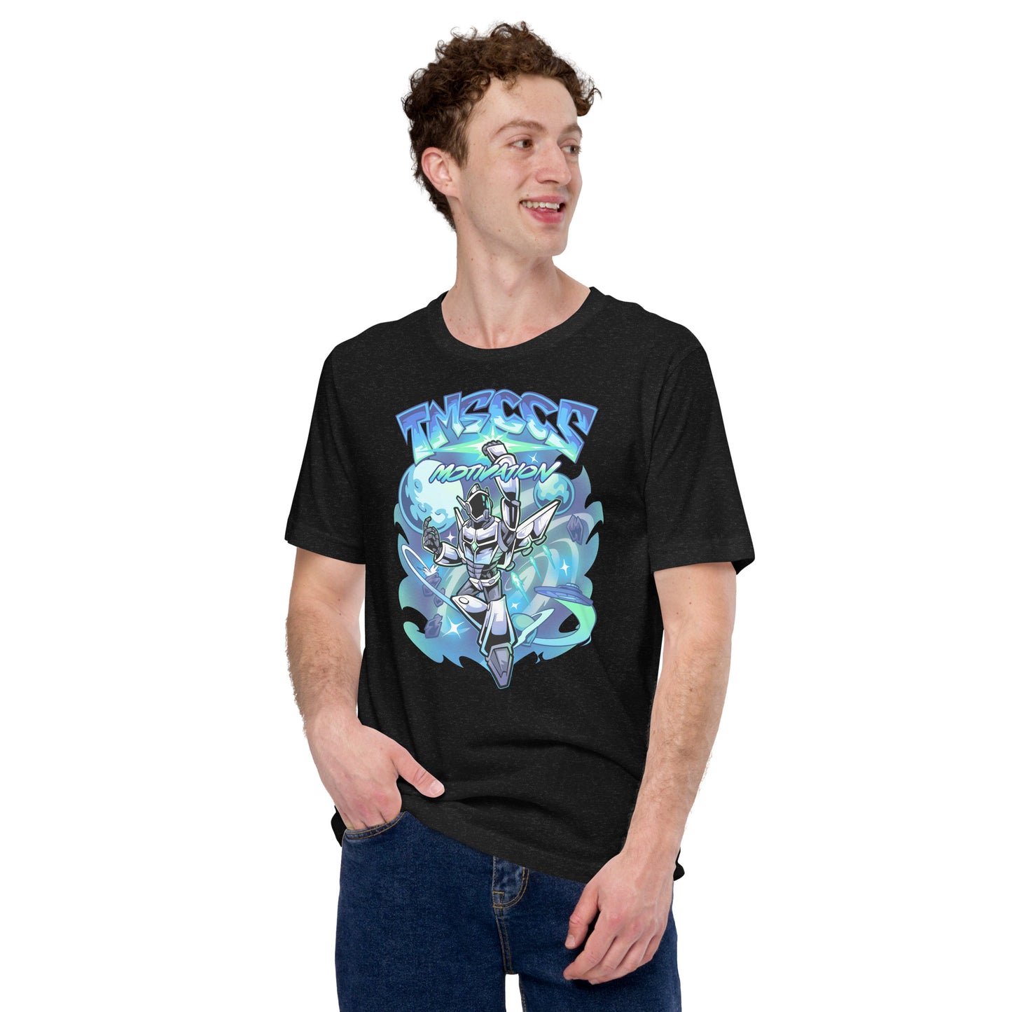 space blue t-shirt