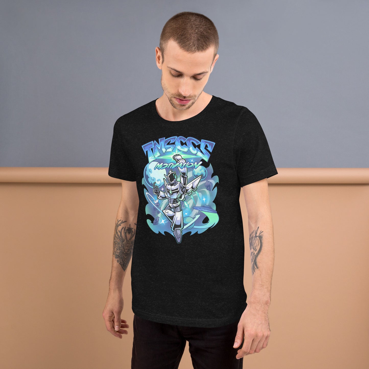 space blue t-shirt