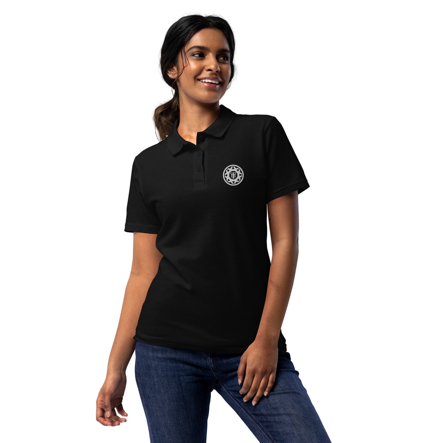 women’s emblem polo