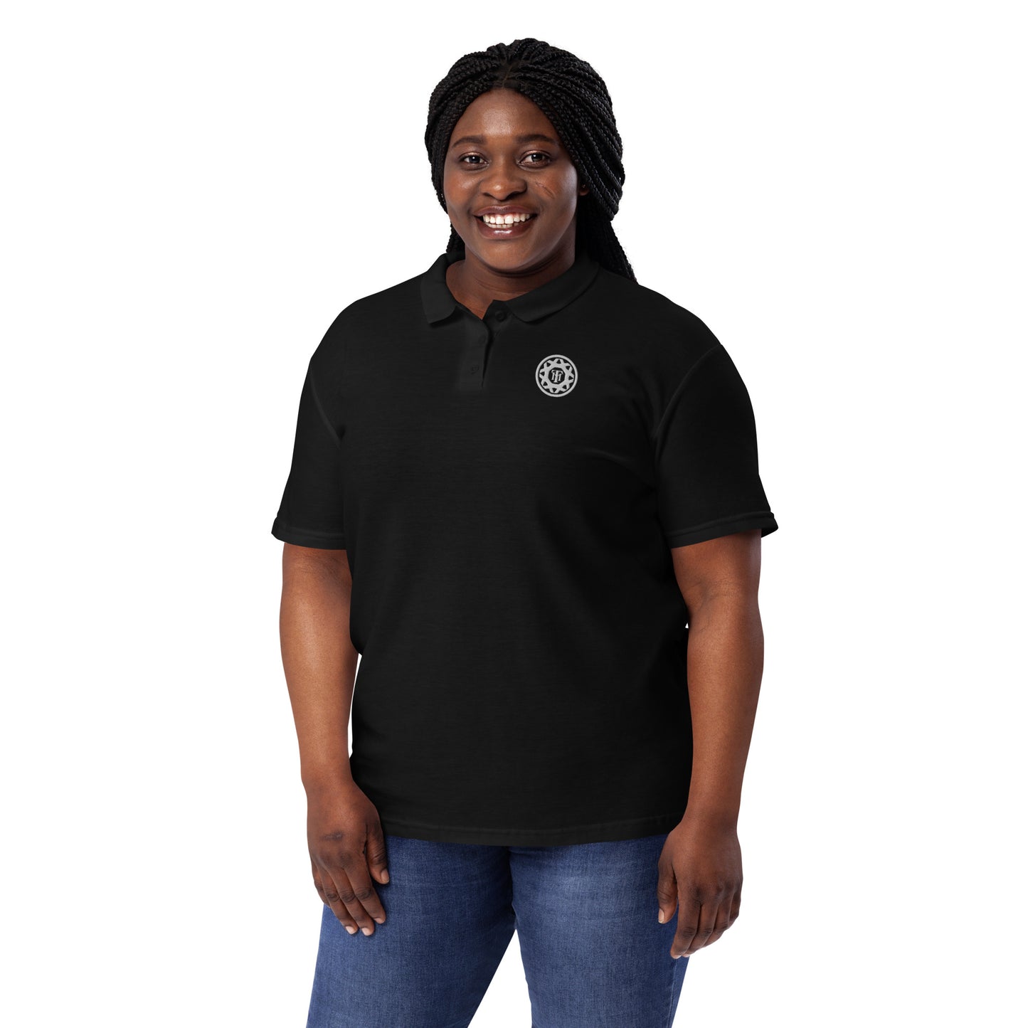 women’s emblem polo